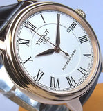 Tissot T Classic Carson Powermatic 80 White Dial Brown Leather Strap Watch for Men - T085.407.36.013.00