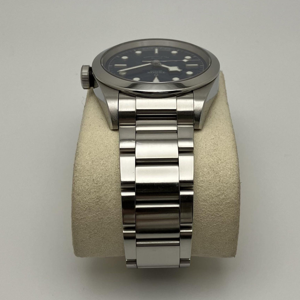 Tudor Black Bay Automatic Blue Dial Silver Steel Strap Watch for Men - M79540-0004