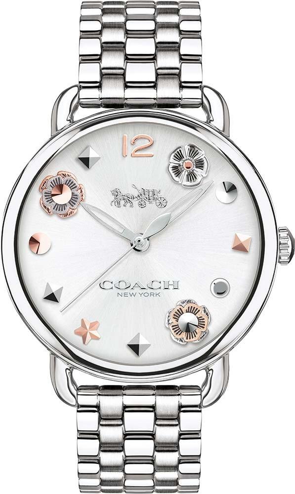 Coach Delancey White Dial Silver Steel Strap Watch for Women  display picture 1