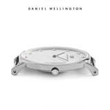 Daniel Wellington Classy Glasgow White Dial Two Tone Nylon Strap Watch For Women - DW00100082