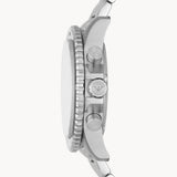 Emporio Armani Diver Chronograph Quartz Black Dial Silver Steel Strap Watch For Men - AR11360