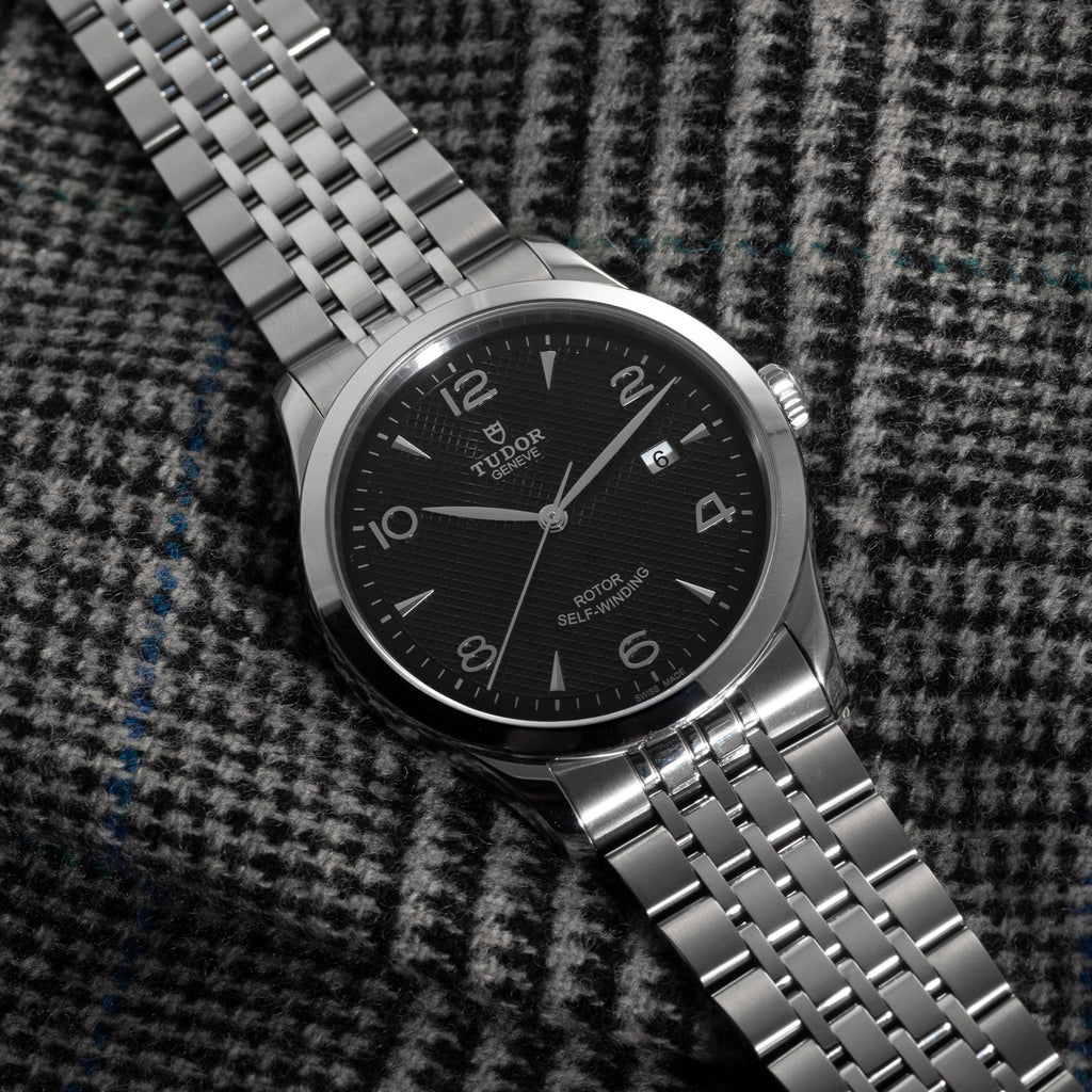 Tudor 1926 Automatic Black Dial Silver Steel Strap Watch for Men - M91650-0002