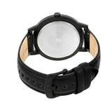 Armani Exchange Cayde Analog Black Dial Black Leather Strap Watch For Men - AX7120