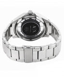 Armani Exchange Hampton Chronograph Black Dial Silver Steel Strap Watch For Men - AX2179