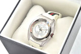 Gucci Sync XXL White Dial White Rubber Strap Watch For Men - YA137102