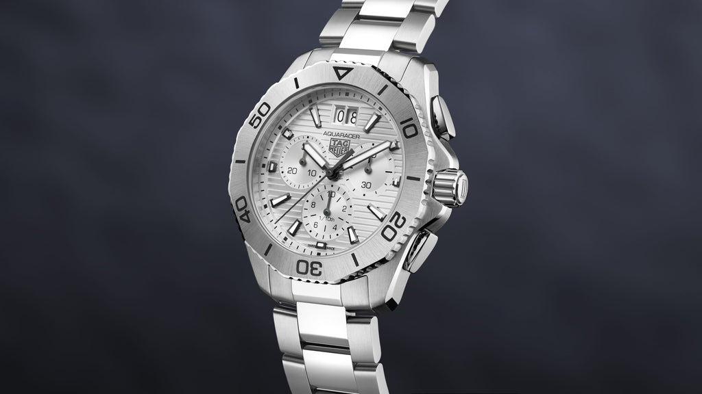 Tag Heuer Aquaracer Professional 200 Date White Dial Silver Steel Strap Watch for Men - CBP1111.BA0627