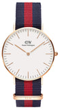 Daniel Wellington Classic Oxford White Dial Two Tone NATO Strap Watch For Women - DW00100029