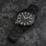 Armani Exchange Nico Analog Black Dial Black Steel Strap Watch For Men - AX7102