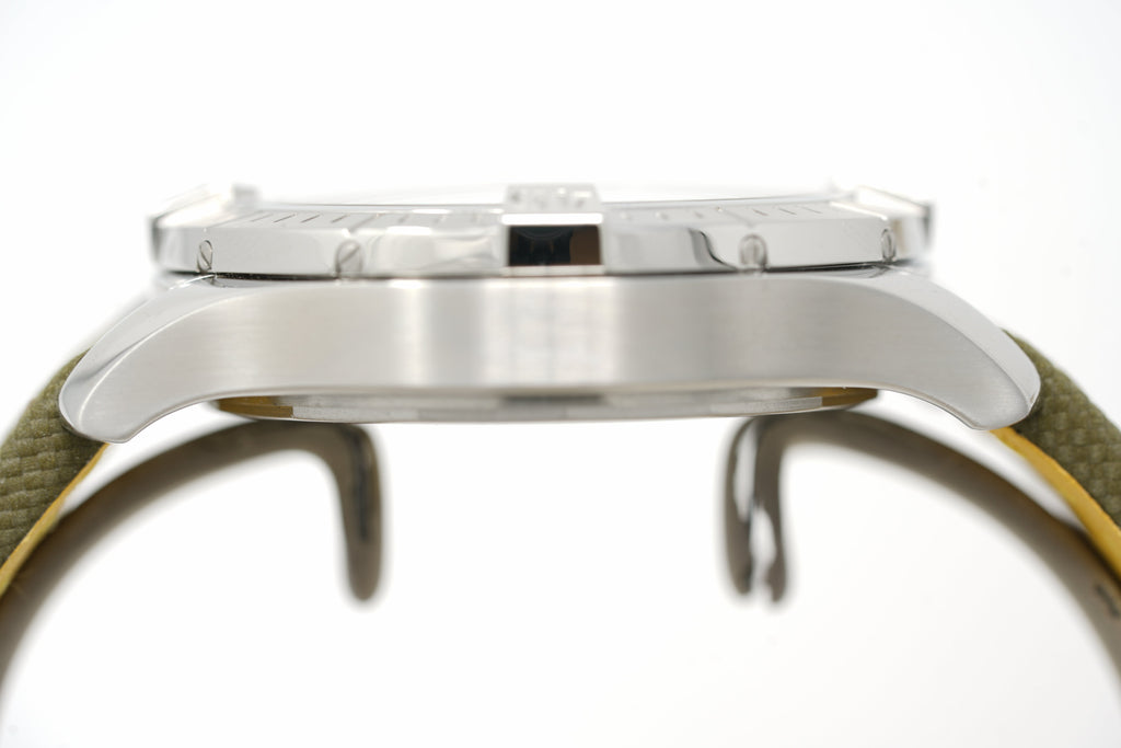 Breitling Avenger Automatic GMT 43 Green Dial Green Nylon Strap Watch for Men - A17318101L1X1