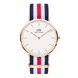 Daniel Wellington Classic Canterbury White Dial Two Tone Nylon Strap Watch For Men - DW00100002