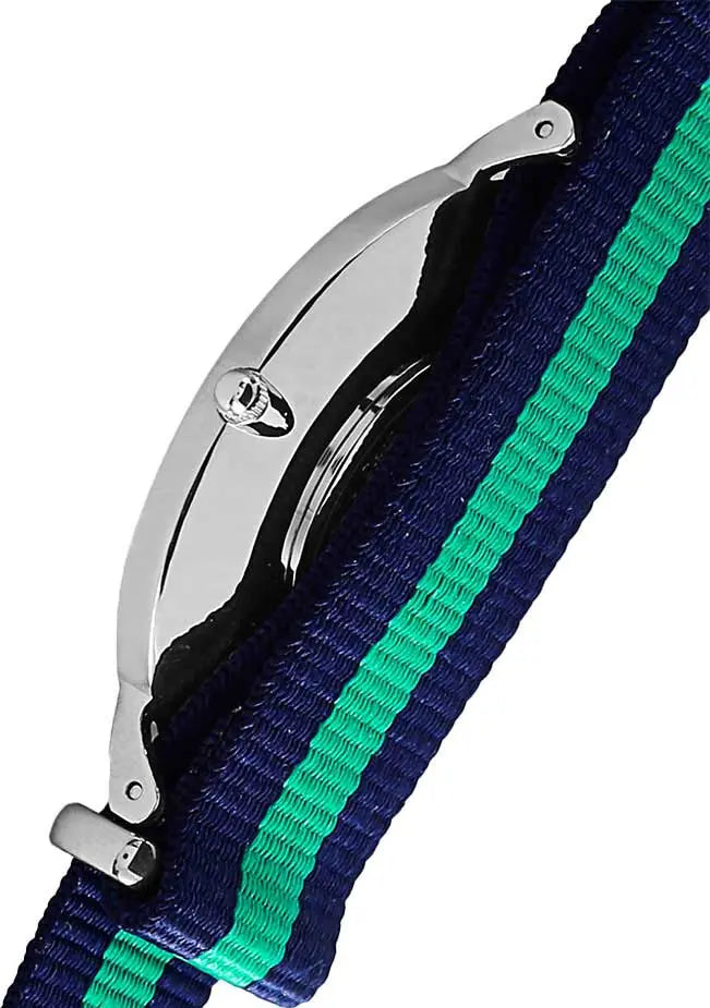 Daniel Wellington Classic Warwick White Dial Two Tone Nylon Strap Watch for Men - DW00100019