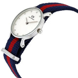 Daniel Wellington Classy Oxford White Dial Two Tone Nylon Strap Watch For Women - DW00100072