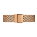 Daniel Wellington Classic Melrose Black Dial Rose Gold Mesh Bracelet Watch For Women - DW00100161