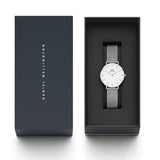 Daniel Wellington Petite Sterling White Dial Silver Mesh Bracelet Watch For Women - DW00100164