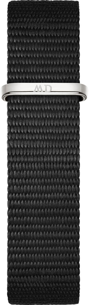 Daniel Wellington Classic Petite Cornwall Black Dial Black NATO Strap Watch For Women - DW00100216