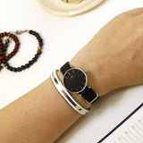 Daniel Wellington Petite Cornwall Black Dial Black Nylon Strap Watch For Women - DW00100248