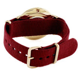 Daniel Wellington Classic Roselyn White Dial Maroon Nylon Strap Watch For Women - DW00100267