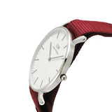 Daniel Wellington Classic Roselyn White Dial Red NATO Strap Watch For Women - DW00100268