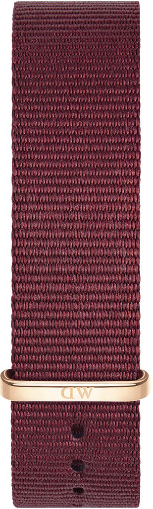 Daniel Wellington Classic Roselyn White Dial Red NATO Strap Watch For Women - DW00100271