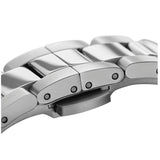 Daniel Wellington Iconic White Dial Silver Steel Strap Watch For Men - DW00100341