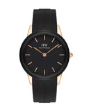 Daniel Wellington Iconic Motion Black Dial Black Rubber Strap Watch For Men - DW00100425