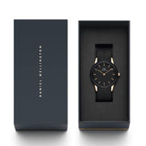 Daniel Wellington Iconic Motion Black Dial Black Rubber Strap Watch For Men - DW00100425