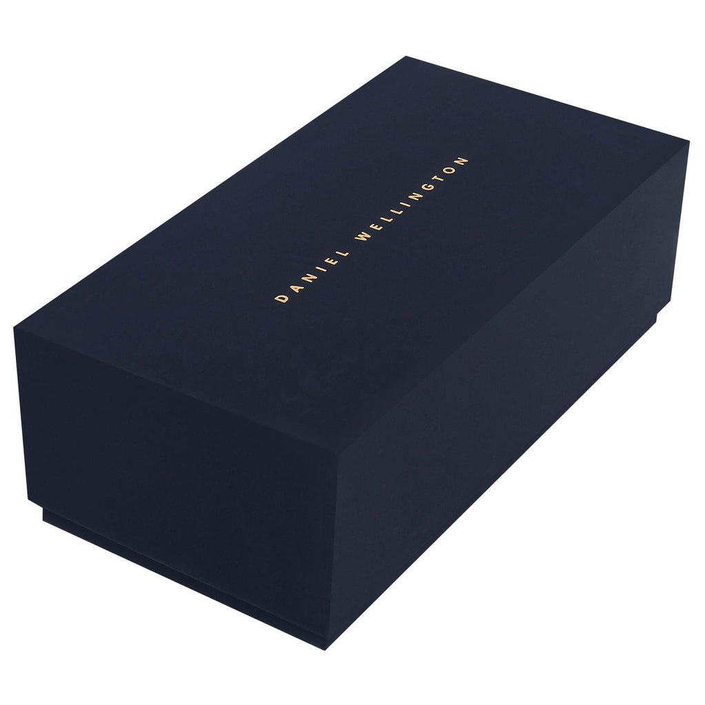 Daniel Wellington Link Grey Dial Silver Steel Strap Watch For Men - DW00100328