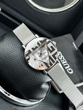 Guess Iconic Quartz Silver Dial Silver Mesh Bracelet Watch For Women - GW0527L1