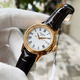 Tissot T Classic Carson White Dial Brown Leather Strap Watch For Women - T085.207.36.013.00