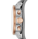 Fossil Original Boyfriend White Dial Light Blue Leather Strap Watch for Women - ES4045