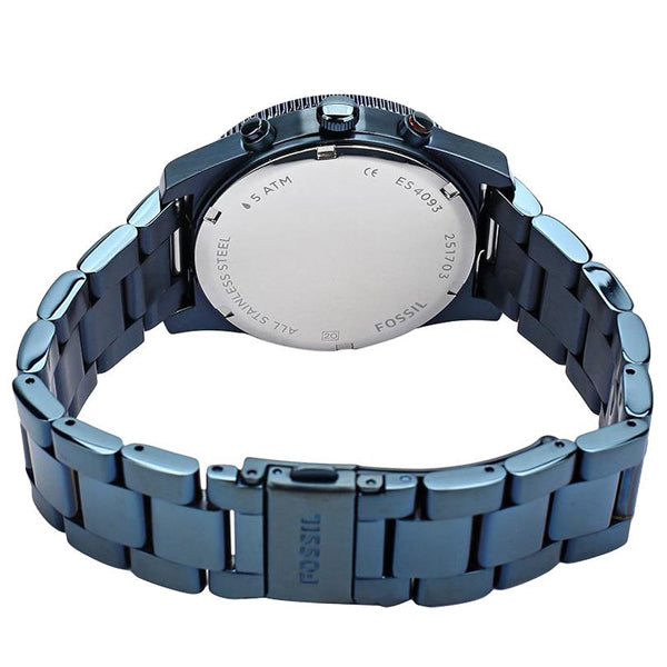 Fossil Perfect Boyfriend Multifunction Blue Dial Blue Steel Strap Watch for Women - ES4093