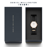 Daniel Wellington Classic Petite Cornwall White Dial Green NATO Strap Watch For Women - DW00100253