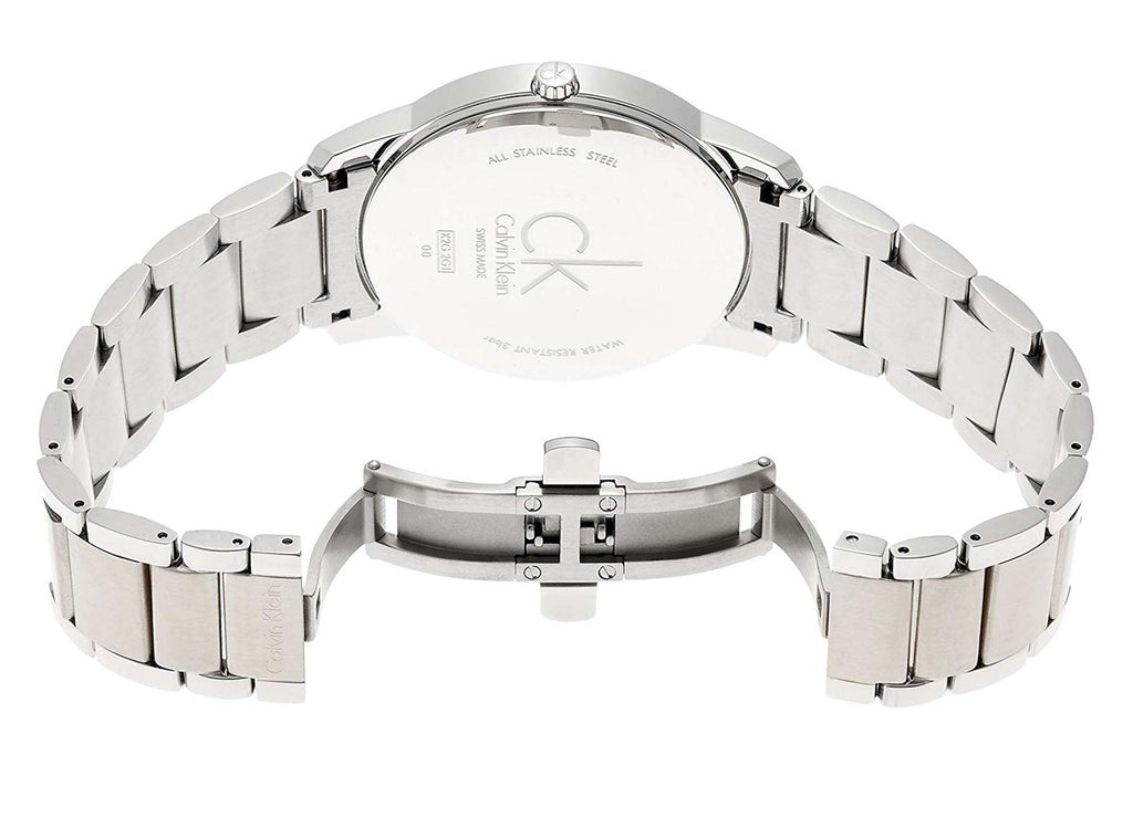 Calvin Klein City Chronograph Silver Dial Silver Steel Strap Watch for Men - K2G2G14X