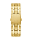 Guess Continental Black Dial Gold Steel Strap Watch for Men - GW0260G2