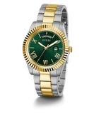 Guess Connoisseur Green Dial Two Tone Steel Strap Watch for Men - GW0265G8