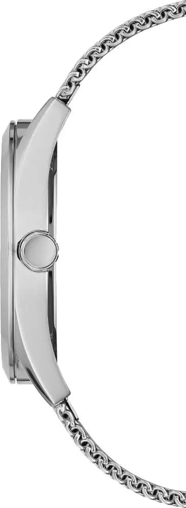 Guess Tailor Multifunction Silver Dial Silver Mesh Bracelet Watch for Men - GW0368G1