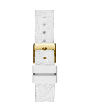 Guess Marina Multifunction White Dial White Rubber Strap Watch for Women - W1025L5