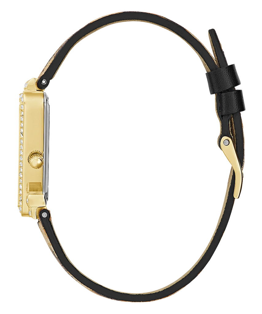 Guess Fame Quartz Animal Print Dial Multicolor Leather Strap Watch For Women - GW0504L3