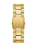 Guess Edge Chronograph Black Dial Gold Steel Strap Watch For Men - GW0539G2