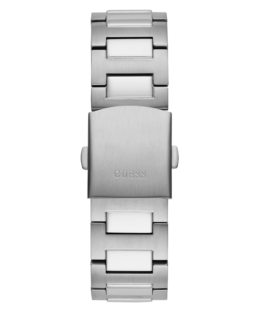 Guess Headliner Multifunction Blue Dial Silver Steel Strap Watch For Men - GW0572G1