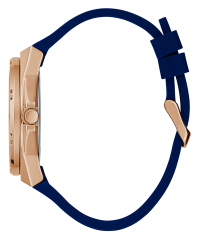 Guess Asteria Multifunction Blue Dial Blue Rubber Strap Watch For Women - GW0620L3