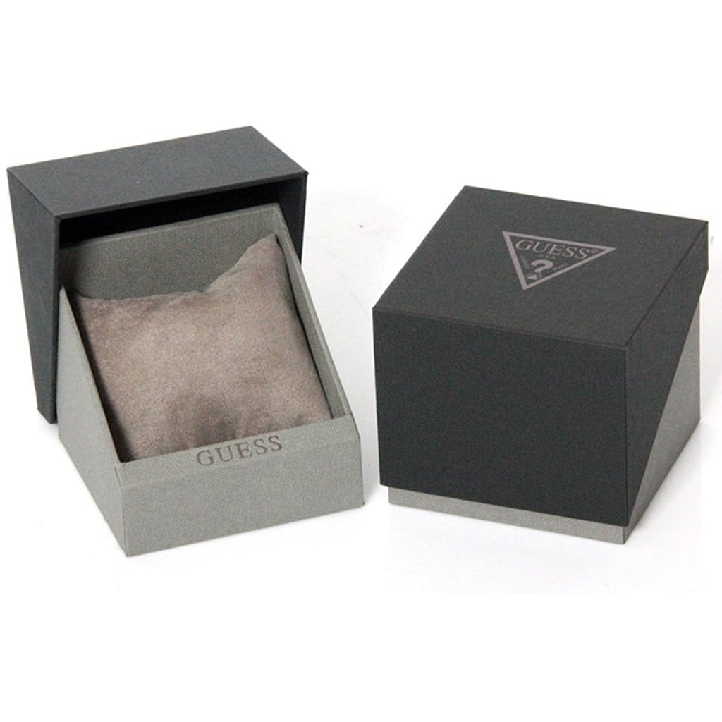 Guess Zena Chronograph Black Dial Black Rubber Strap Watch For Women - W1094L6