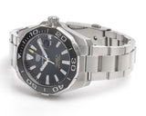 Tag Heuer Aquaracer Caliber 5 Black Dial Silver Steel Strap Watch for Men - WAY201A .BA0927