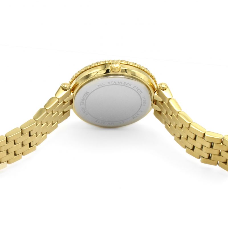 Michael Kors Darci Analog Gold Dial Gold Steel Strap Watch For Women - MK4513