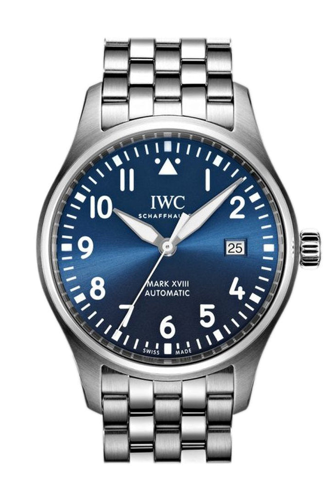 IWC Le Petit Prince XVIII Edition Blue Dial Silver Steel Strap Watch for Men - IW327014