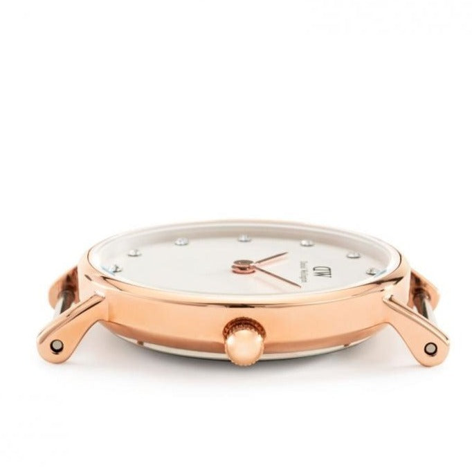 Daniel Wellington Classy Winchester White Dial Two Tone NATO Strap Watch For Women - DW00100065