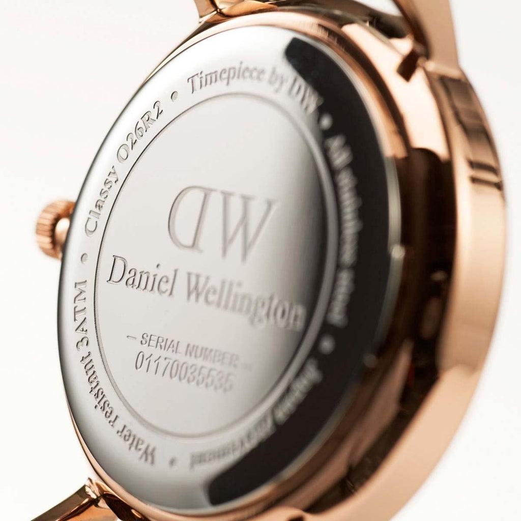 Daniel Wellington Classy Winchester White Dial Two Tone NATO Strap Watch For Women - DW00100065