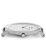 Daniel Wellington Classy Winchester White Dial Two Tone NATO Strap Watch For Women - DW00100081