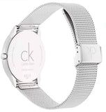 Calvin Klein Minimal Silver Dial Silver Mesh Bracelet Watch for Men - K3M2112Z