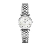 Longines La Grande Classique Diamonds White Dial Silver Steel Strap Watch for Women - L4.209.4.87.6